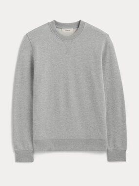Everlane Off-Duty Terry Crew Heather Grey Men's Sz. S NWT